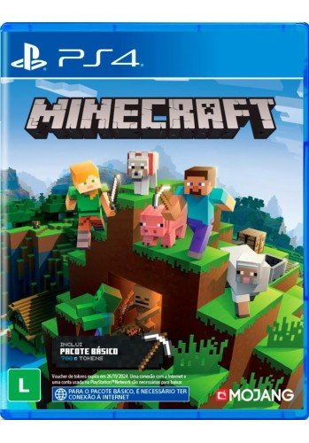 Minecraft com Pacote Básico - PS4